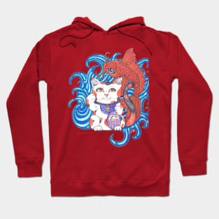 Calico Lucky Neko Hoodie